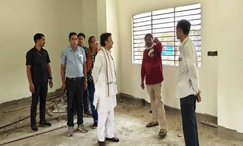 उप-मुख्यमंत्री-शुक्ल-ने-निर्माणाधीन-पीडब्ल्यूडी-भवन-का-किया-निरीक्षण