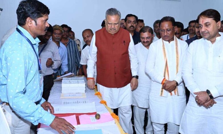 रायपुर-:-मुख्यमंत्री-विष्णु-देव-साय-ने-शासकीय-क्षेत्रीय-मुद्रणालय-के-नवीन-भवन-का-किया-लोकार्पण