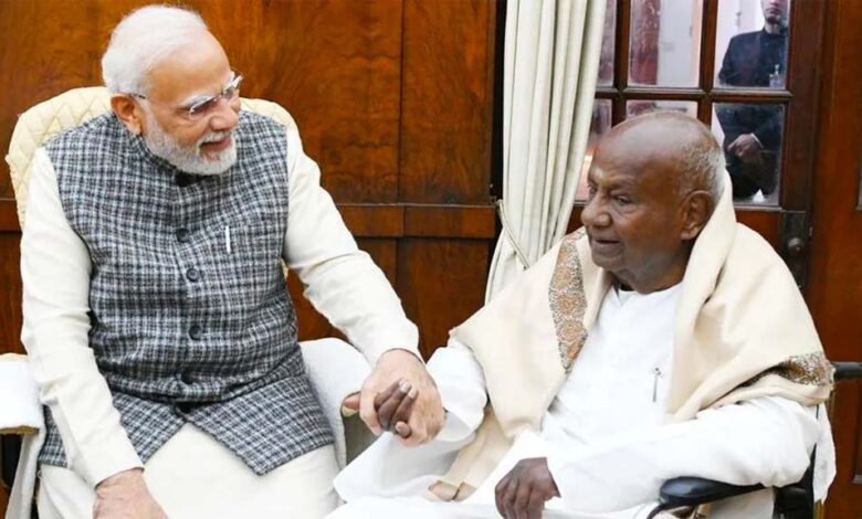 मोदी-ने-पूर्व-प्रधानमंत्री-एच-डी-देवेगौड़ा-को-उनके-92वें-जन्मदिन-पर-दी-बधाई