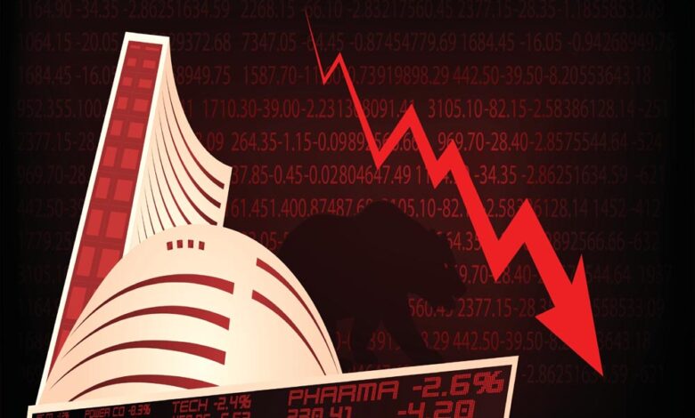 शेयर बाजार में भारी उतार-चढ़ाव: 500 अंक लुढ़का सेंसेक्स, बाद में हुई जोरदार रिकवरी शेयर-बाजार-में-भारी-उतार-चढ़ाव:-500-अंक-लुढ़का-सेंसेक्स,-बाद-में-हुई-जोरदार-रिकवरी