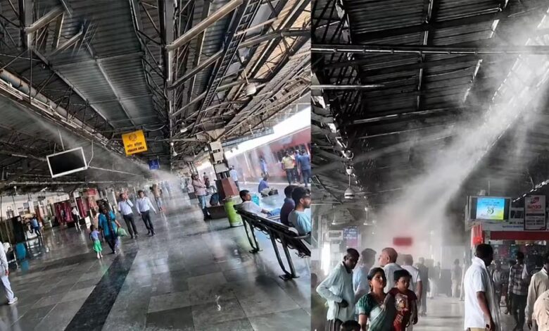 रेलवे प्लेटफॉर्म पर ‘ठंडा-ठंडा कूल-कूल’ इंतजाम, फोगर और वॉटर स्प्रिंकलर से यात्रियों को AC जैसी राहत रेलवे-प्लेटफॉर्म-पर-‘ठंडा-ठंडा-कूल-कूल’-इंतजाम,-फोगर-और-वॉटर-स्प्रिंकलर-से-यात्रियों-को-ac-जैसी-राहत