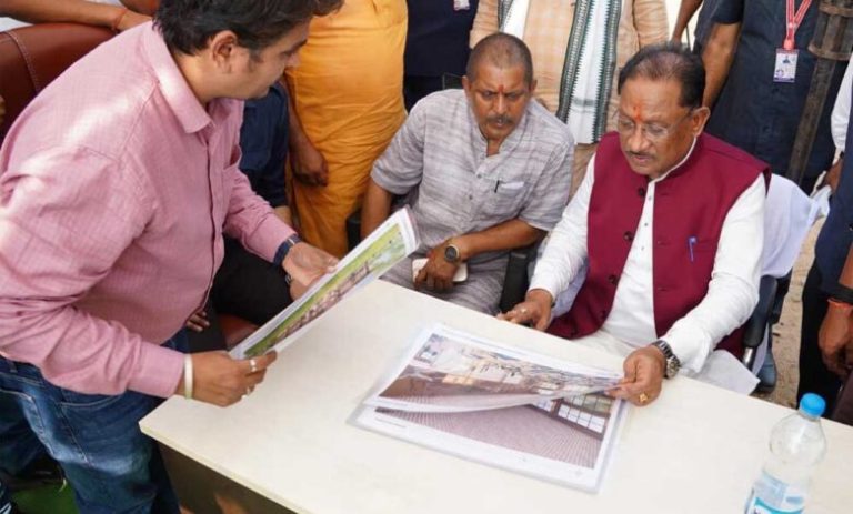 मुख्यमंत्री-विष्णुदेव-साय-ने-सलियाटोली-में-निर्माणाधीन-नालंदा-परिसर-का-किया-निरीक्षण