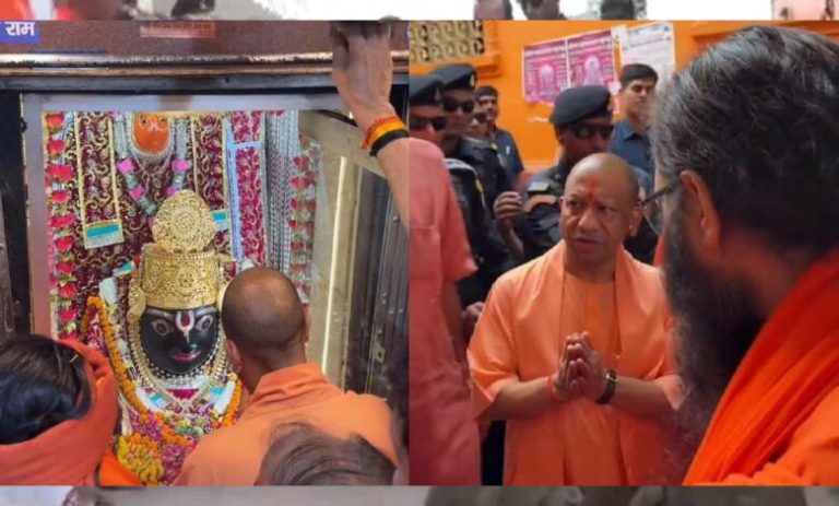 चित्रकूट-दौरे-पर-cm-योगी,-कामदगिरि-की-परिक्रमा-कर-बरहा-हनुमान-मंदिर-में-की-पूजा-अर्चना